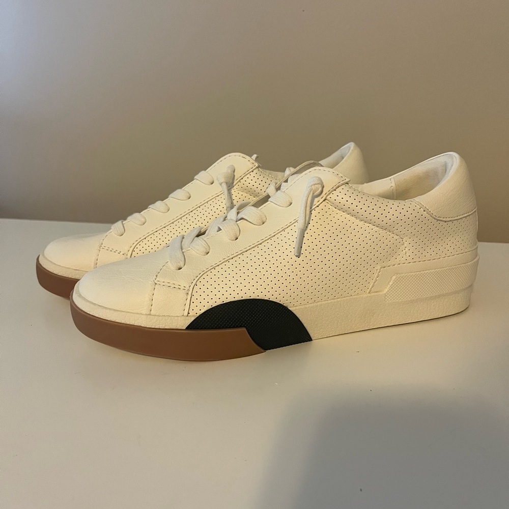 DV by Dolce Vita White and Black Sneakers